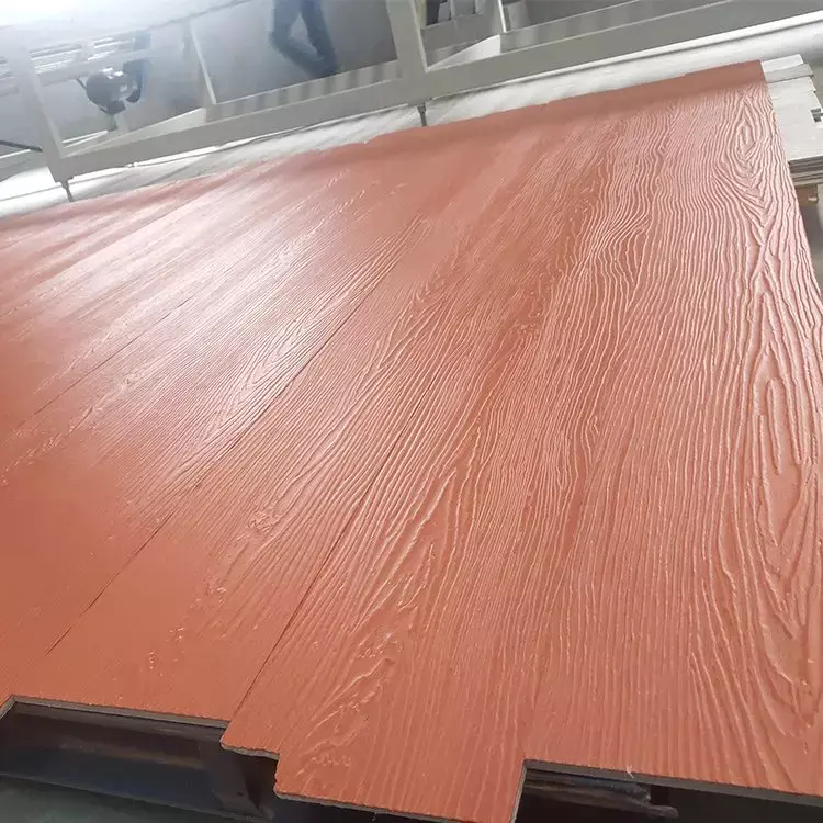 Wood Grain Cement Panel Lightweight Exterior Siding